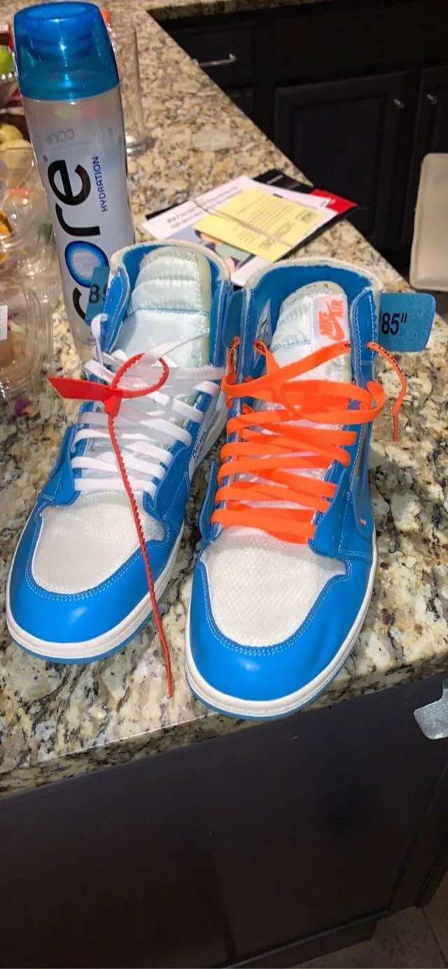 Jordan 1 off white nike unc