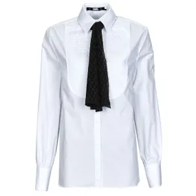 Karl Lagerfeld - BIB SHIRT W/ MONOGRAM NECKTIE