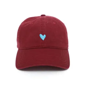 Kerri's Heart Hat - Burgundy