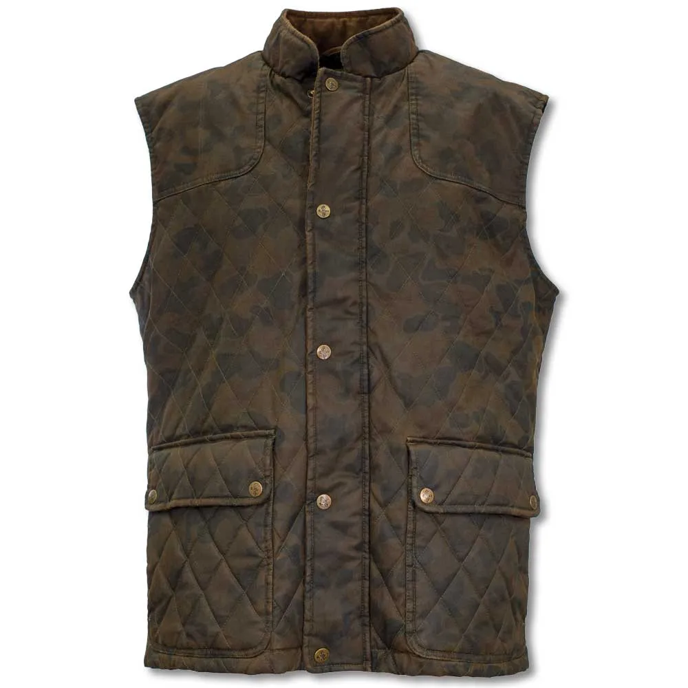 Kevin's Washable Waxed Camo Men's Quilted Vest