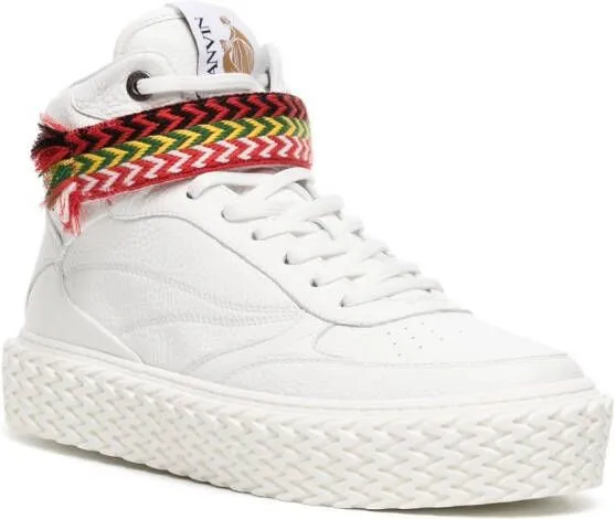 Lanvin high-top leather sneakers White