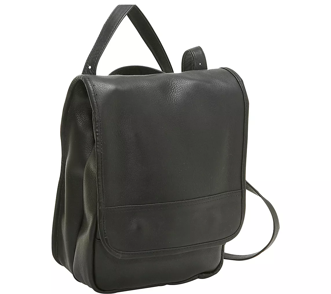 Le Donne Leather Convertible Backpack/ShoulderBag