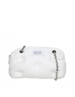 MAISON MARGIELA GLAM SLAM BAG IN WHITE COLOR PADDED LEATHER