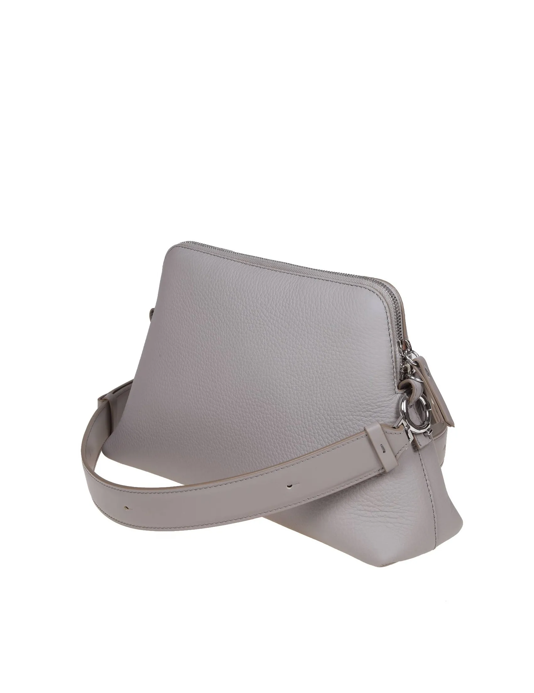 MAISON MARGIELA SOFT 5AC SMALL BAG IN GRAY LEATHER