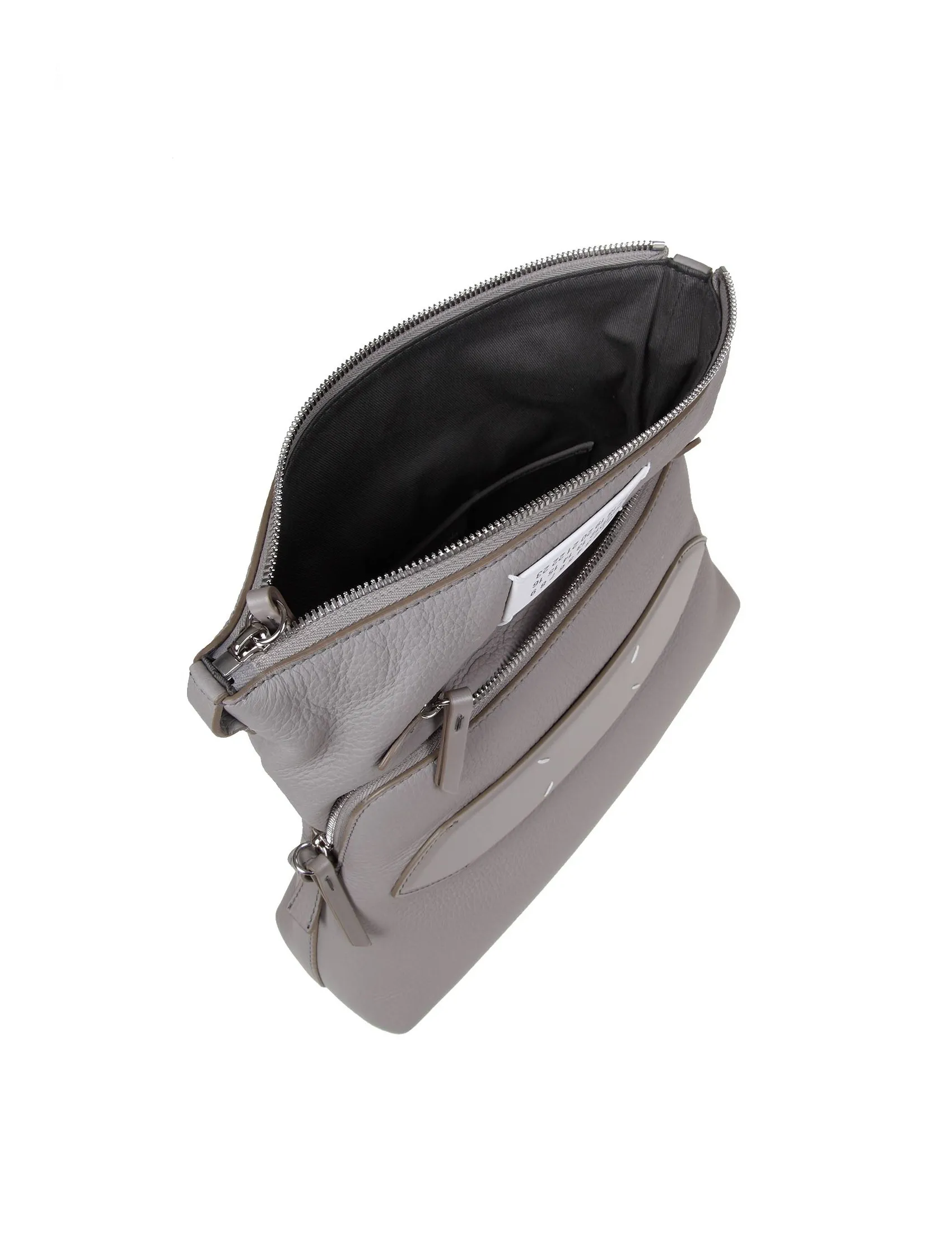 MAISON MARGIELA SOFT 5AC SMALL BAG IN GRAY LEATHER