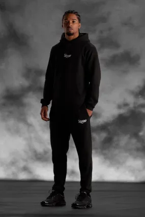 Man Slim Fit Hooded Tracksuit | boohooMAN UK