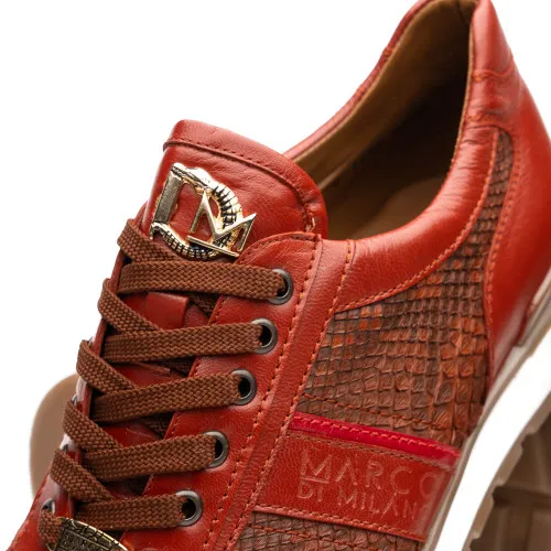 Marco Di Milano Brescia Cognac PYTHON Sneakers