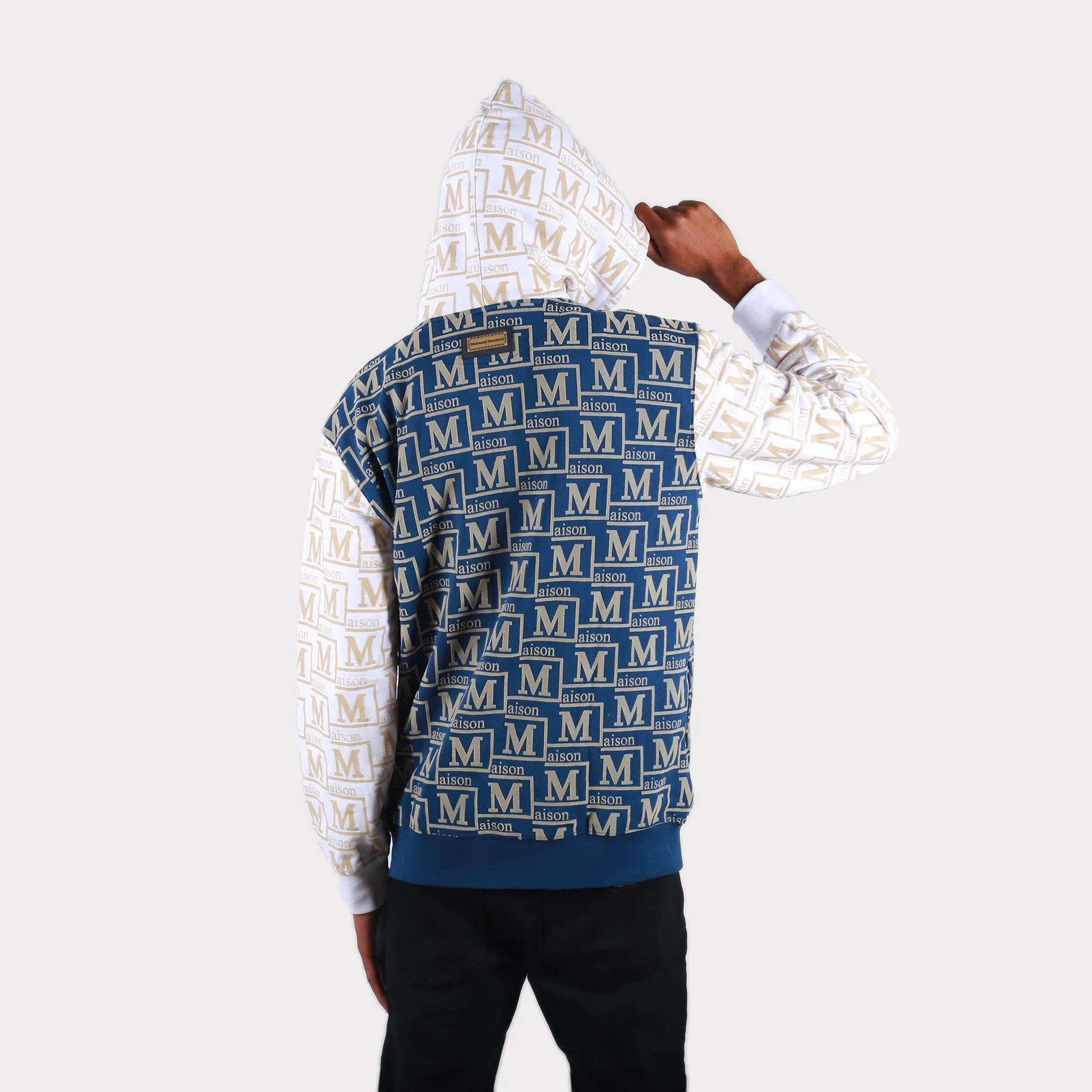 MDB Couture Men's French Terry Monogram Hoodie Sweatshirt