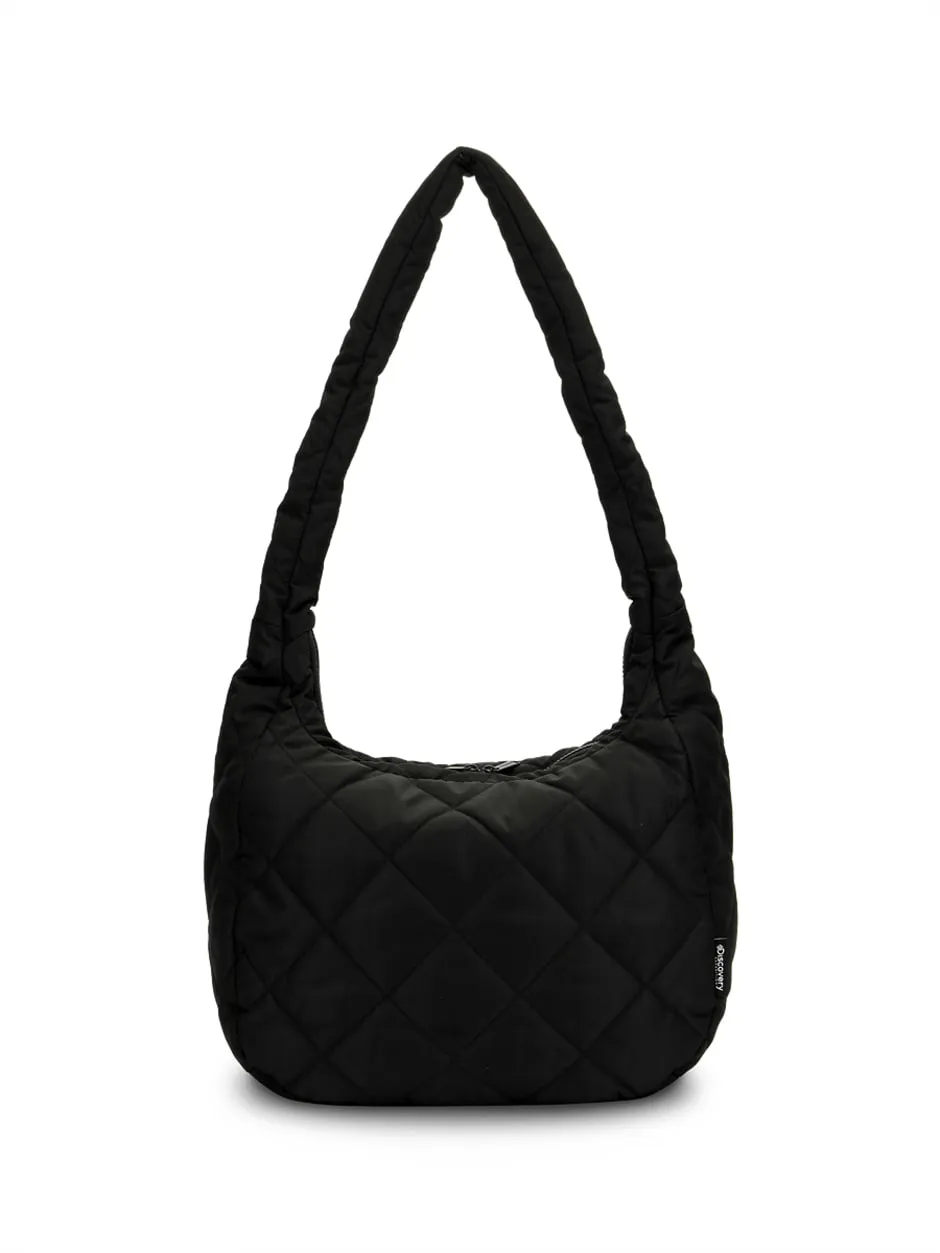 Melrose Quilting Shoulder Bag L Black