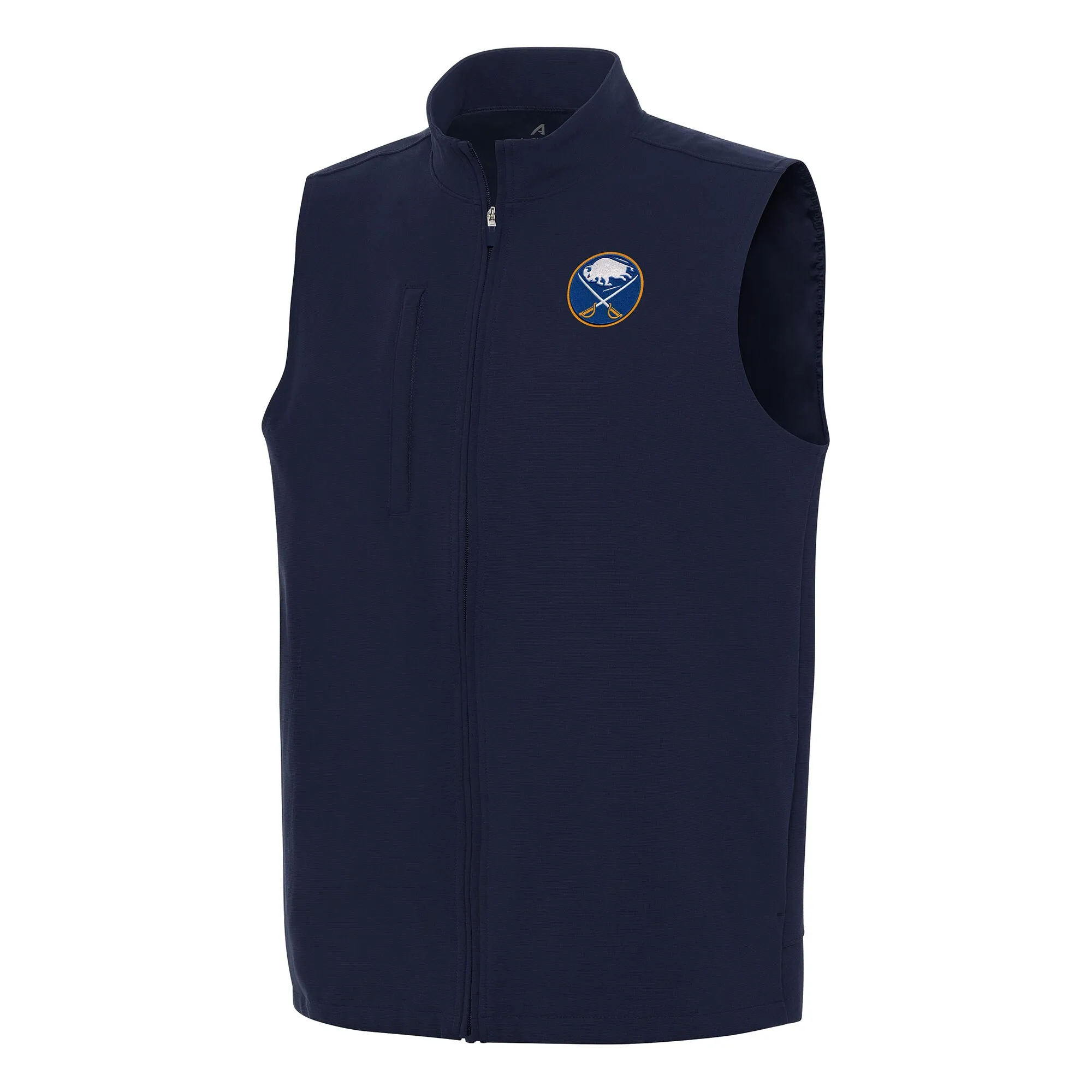 Men's Buffalo Sabres Antigua Navy Regard Full-Zip Vest