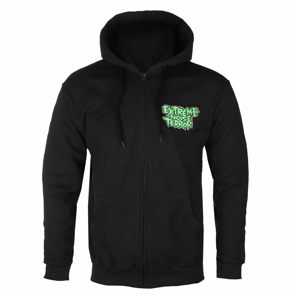 men's hoodie EXTREME NOISE TERROR - HARDCORE ATTACK - BLACK - PLASTIC HEAD - PH12553HSWZ  -  Metal-shop