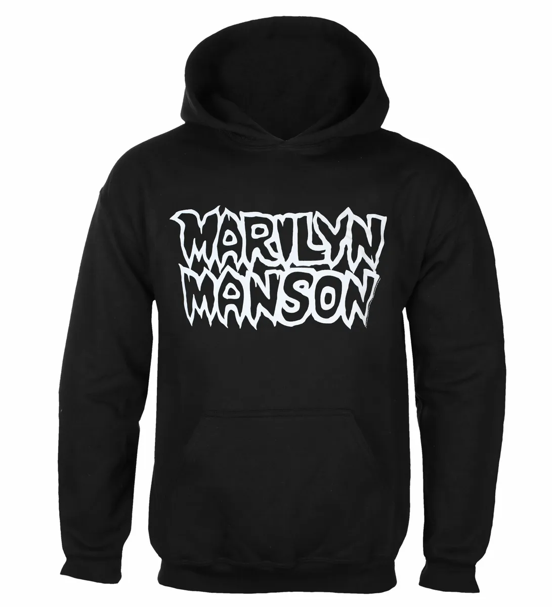 men's hoodie Marilyn Manson - Classic Logo - BLACK - ROCK OFF - MMHD25MB  -  Metal-shop