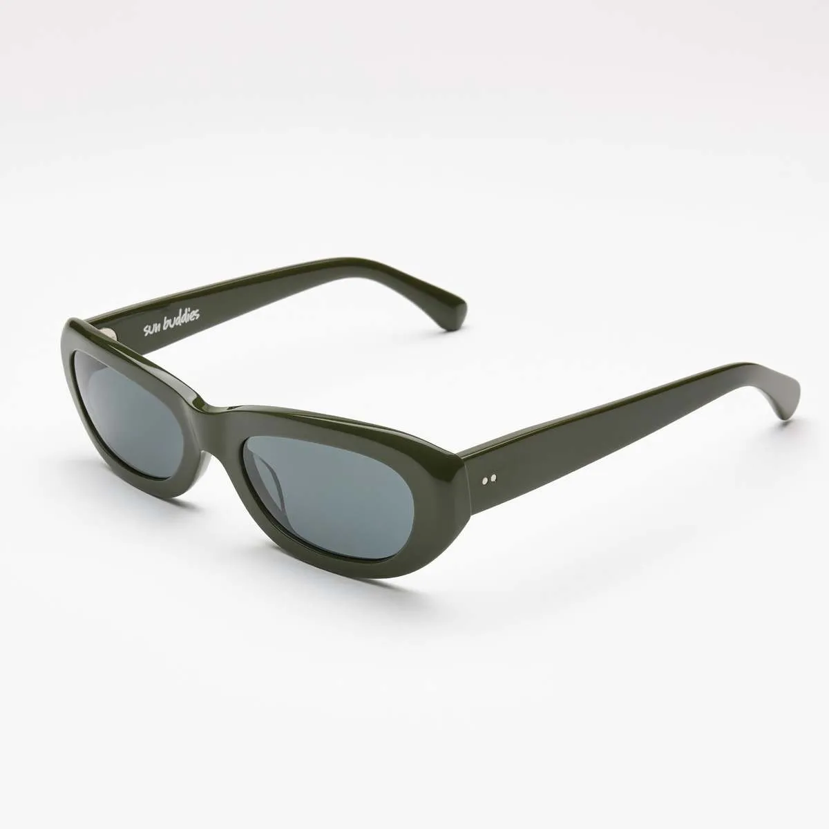 MIUCCIA SUNGLASSES - SOLID GREEN