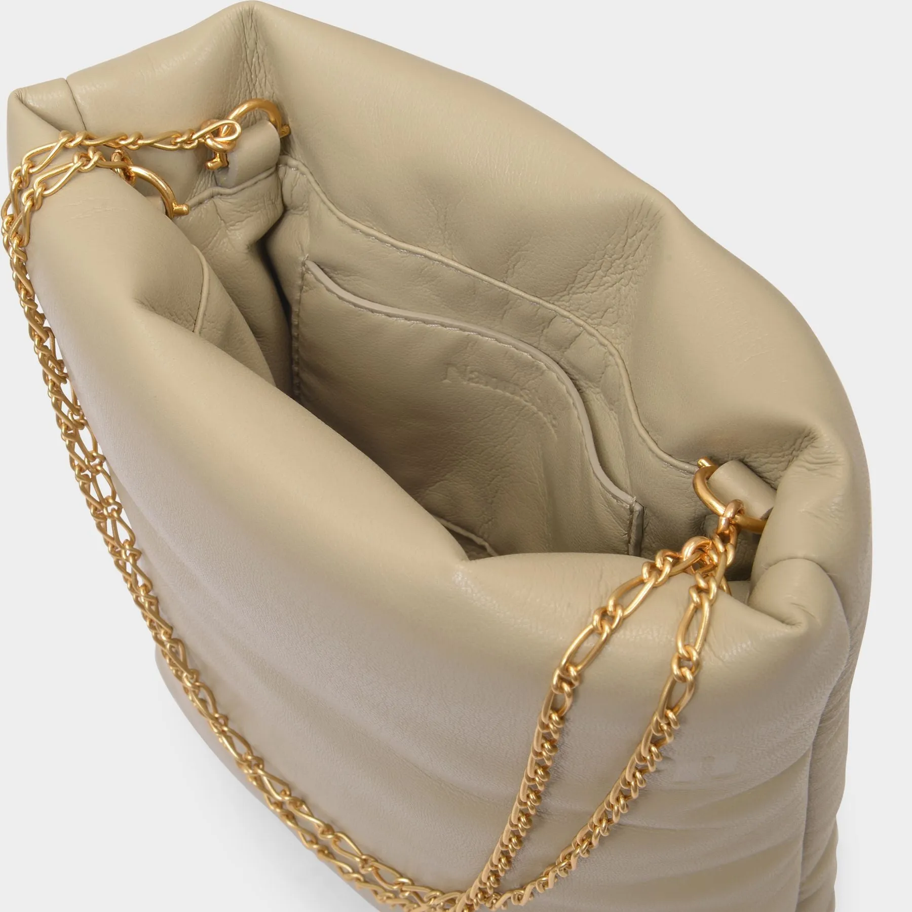 Nanushka  Noelani Bag in Beige Vegan Leather