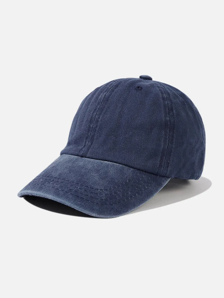 NEV Washed Solid Color Baseball Hat