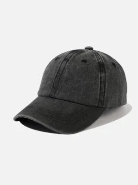 NEV Washed Solid Color Baseball Hat