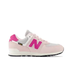 New Balance Youth Girls 574 Running Shoe - GC574KGG (Wide)