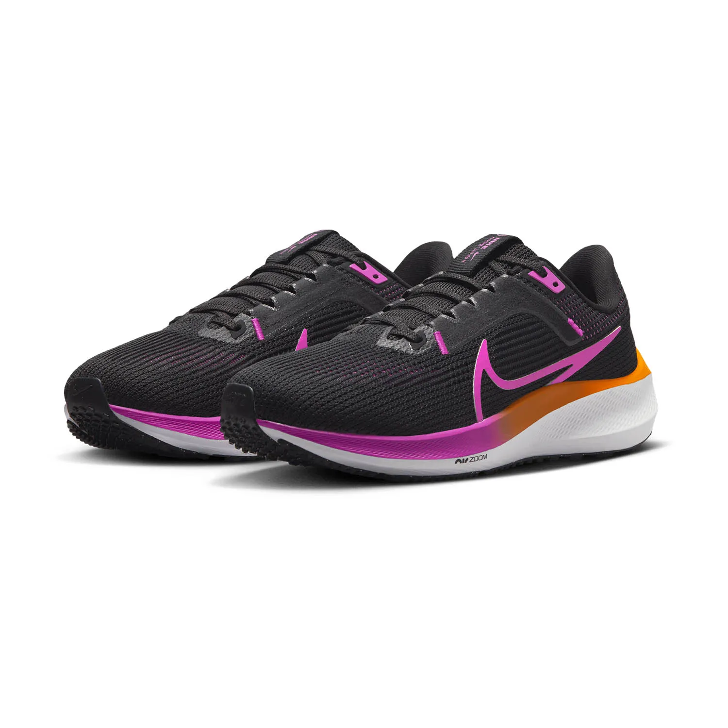 Nike Air Zoom Pegasus 40  Black/Hyper Violet/Laser Orange/White