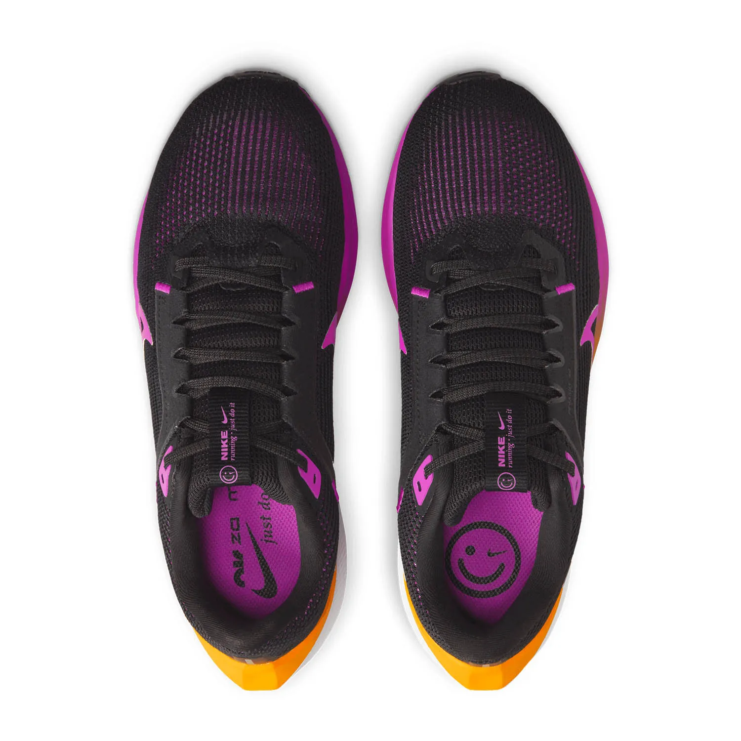 Nike Air Zoom Pegasus 40  Black/Hyper Violet/Laser Orange/White