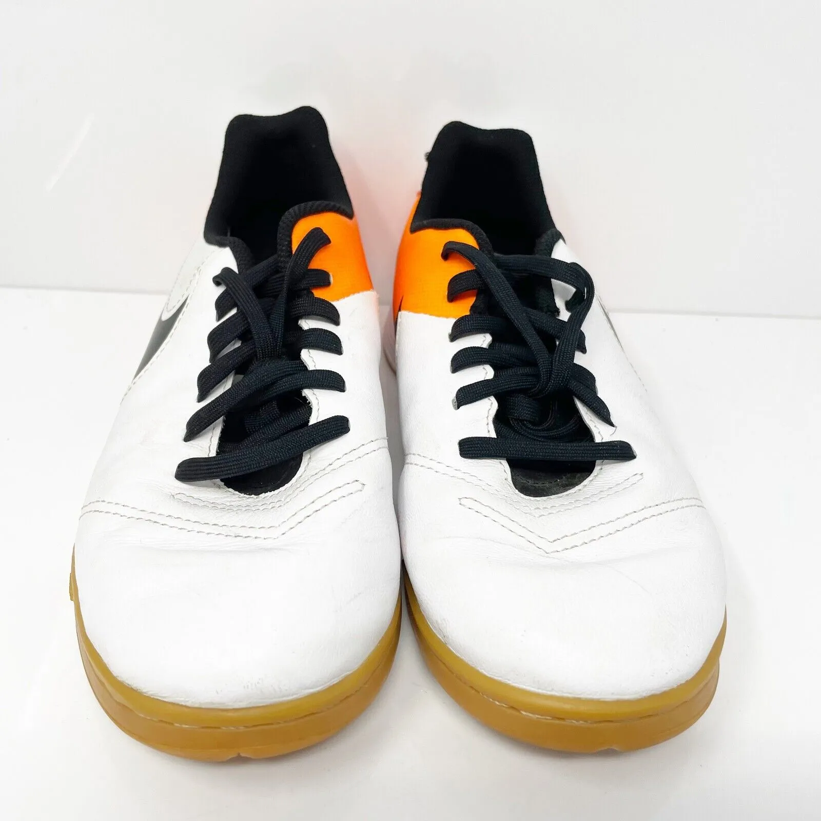 Nike Boys Tiempo Legend VI IC 819190-108 White Soccer Cleats Shoes Size 5.5Y