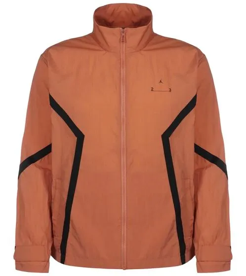 NIKE Jordan 23 Engineered men's transitional jacket with zigzag knit trim sports jacket DV7689-872 rust brown