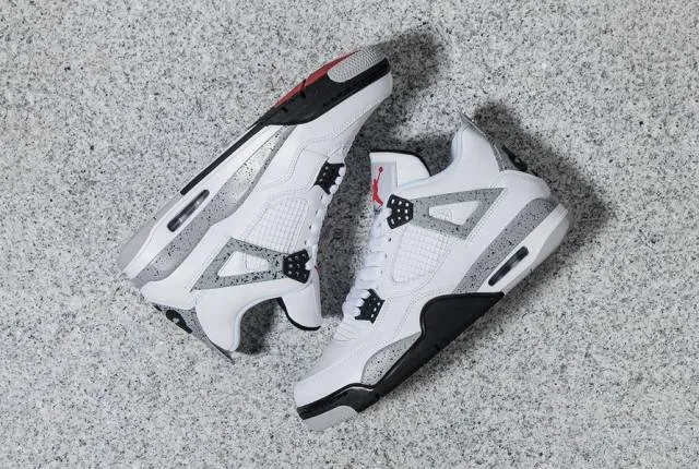 Nike jordan 4 retro white cement