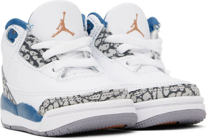 Nike Jordan Baby White Jordan 3 Retro Sneakers