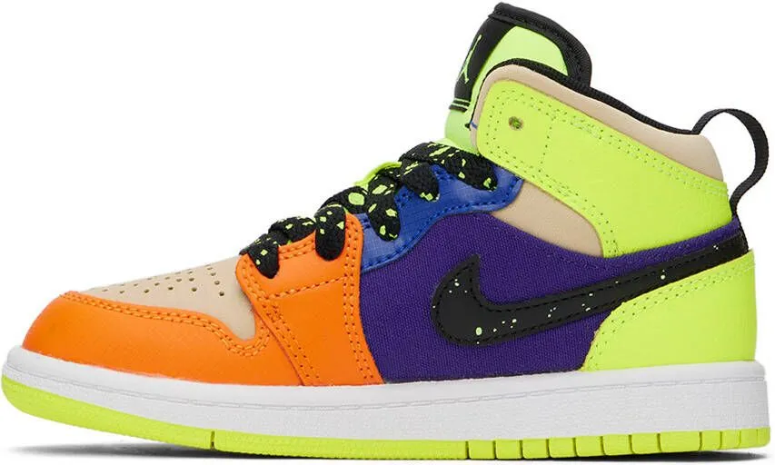 Nike Jordan Kids Multicolor Jordan 1 Mid SE Little Kids Sneakers