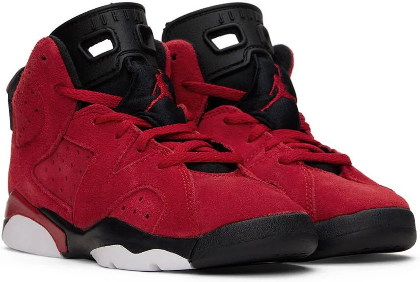 Nike Jordan Kids Red Jordan 6 Retro Little Kids Sneakers