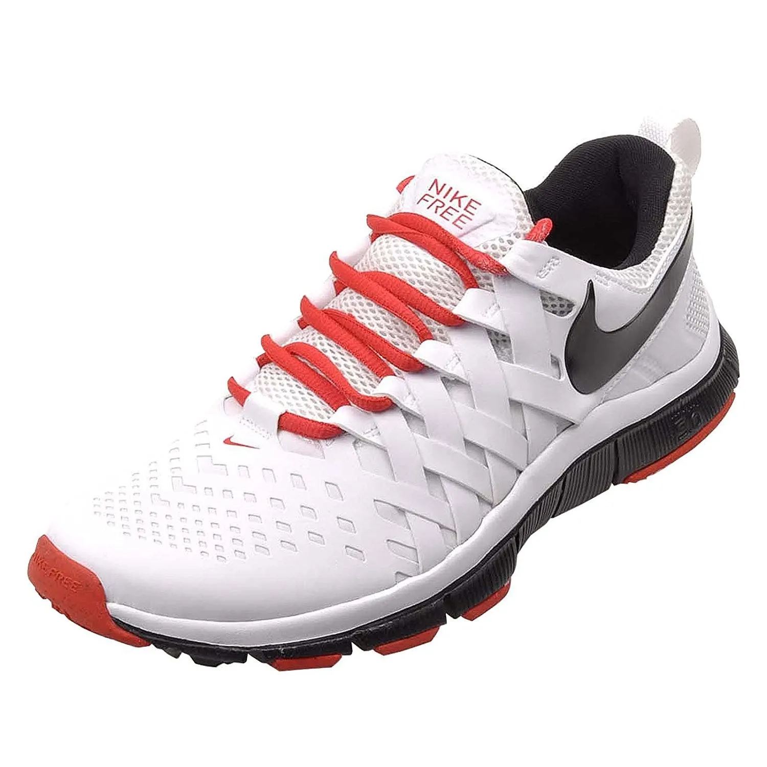 Nike Men's Free Trainer 5.0, White/Black-Light Crimson, 12.5 M US