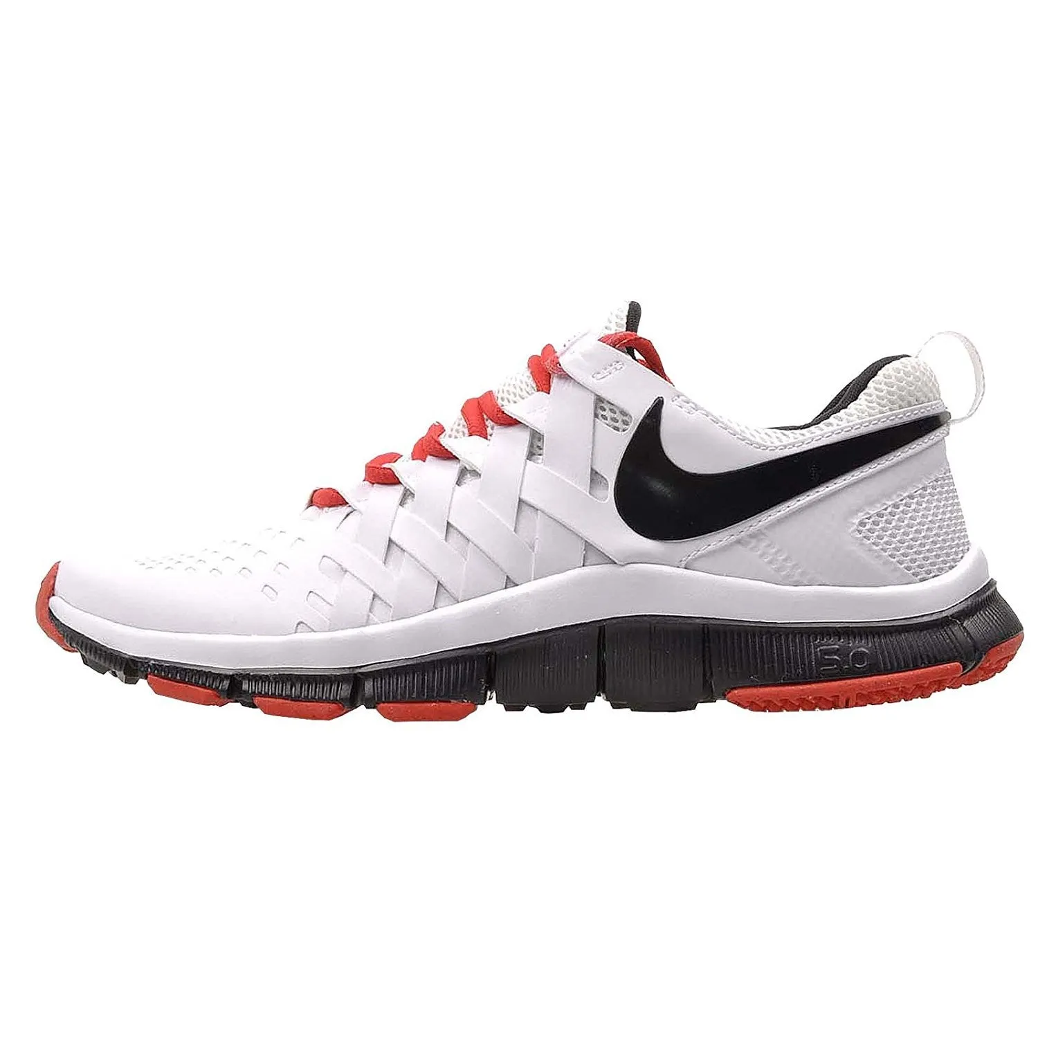 Nike Men's Free Trainer 5.0, White/Black-Light Crimson, 12.5 M US