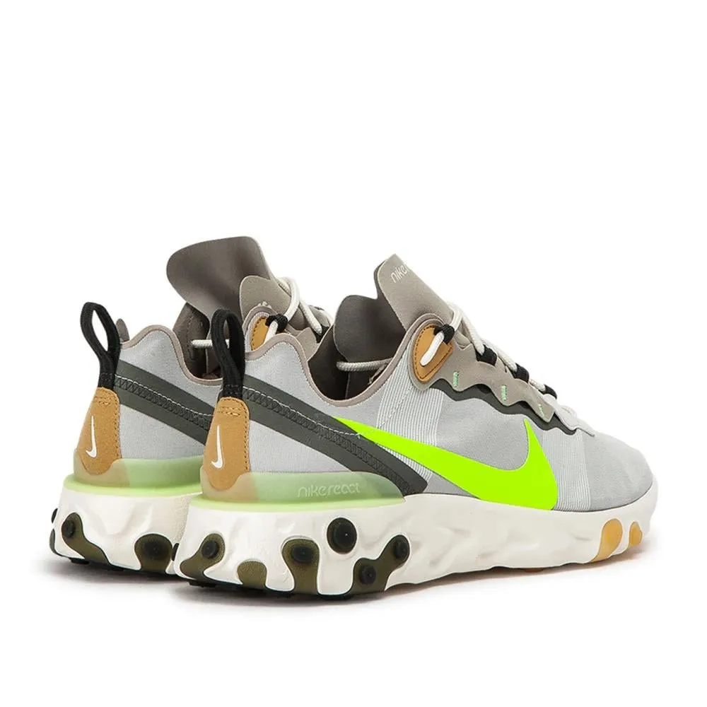 Nike React Element 55 (Grey / Neon Yellow)