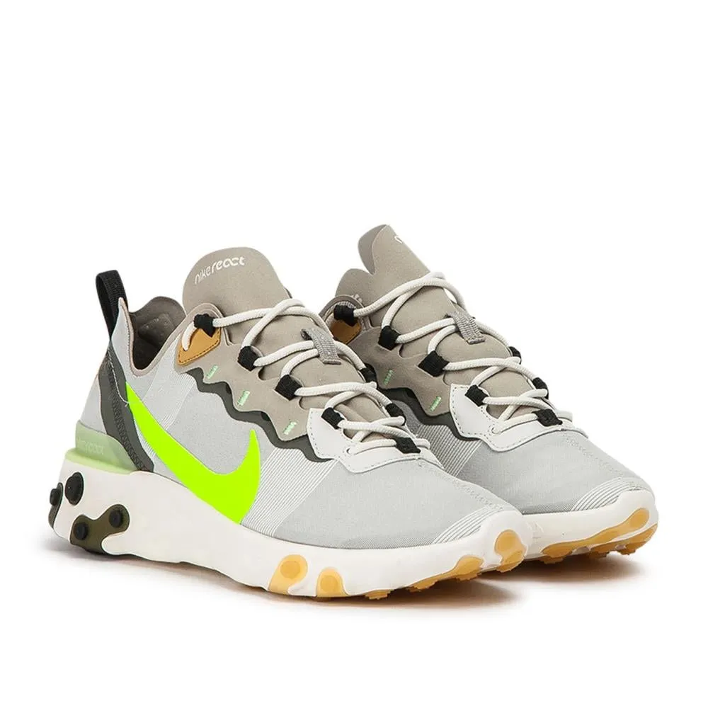 Nike React Element 55 (Grey / Neon Yellow)