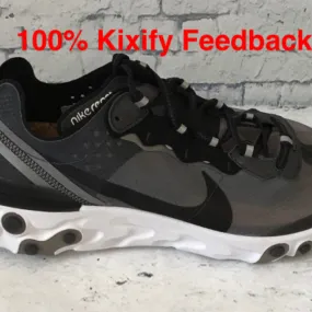 Nike React Element 87 Anthracite Black