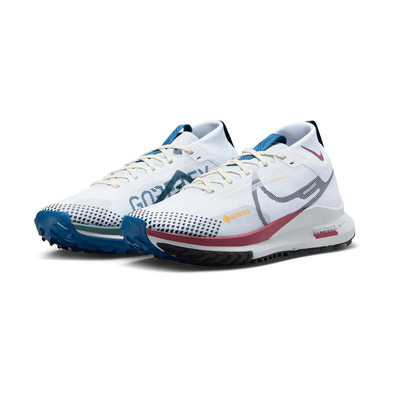 Nike React Pegasus Trail 4 GTX  White/Black/Cedar/Court Blue