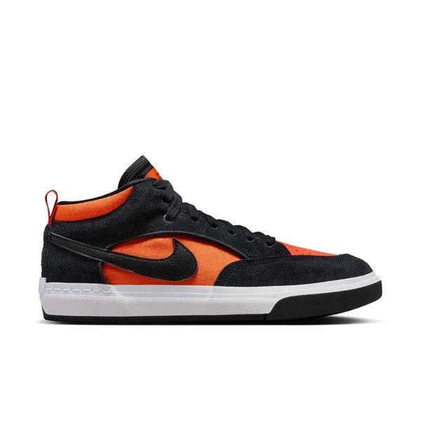 Nike SB React Leo Baker Skate Shoe Black - Orange - Electro