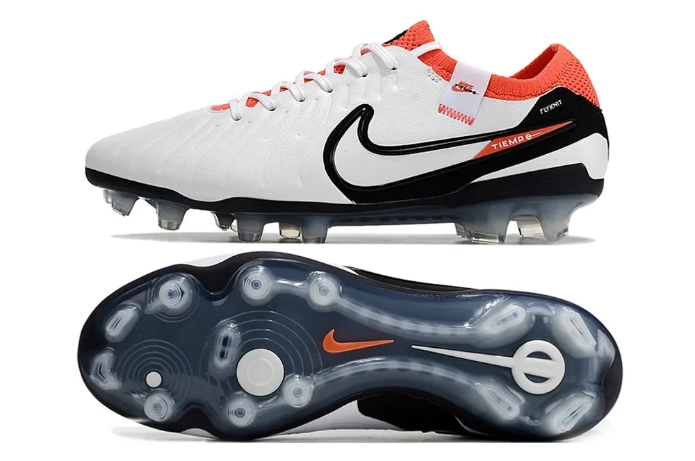 Nike Tiempo Legend 10 Elite FG Ready - White/Black/Bright Crimson