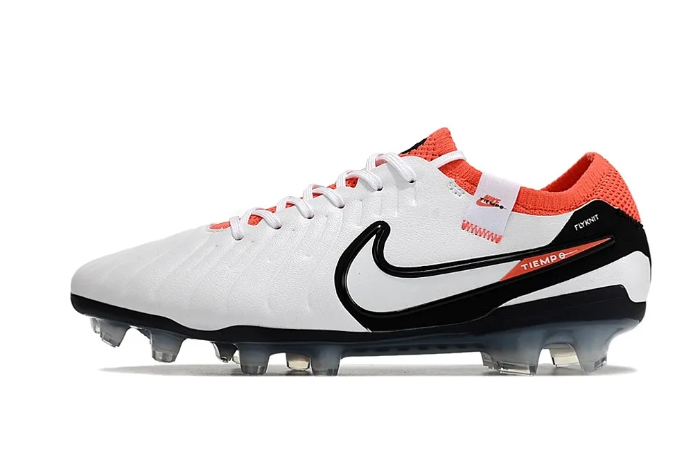 Nike Tiempo Legend 10 Elite FG Ready - White/Black/Bright Crimson