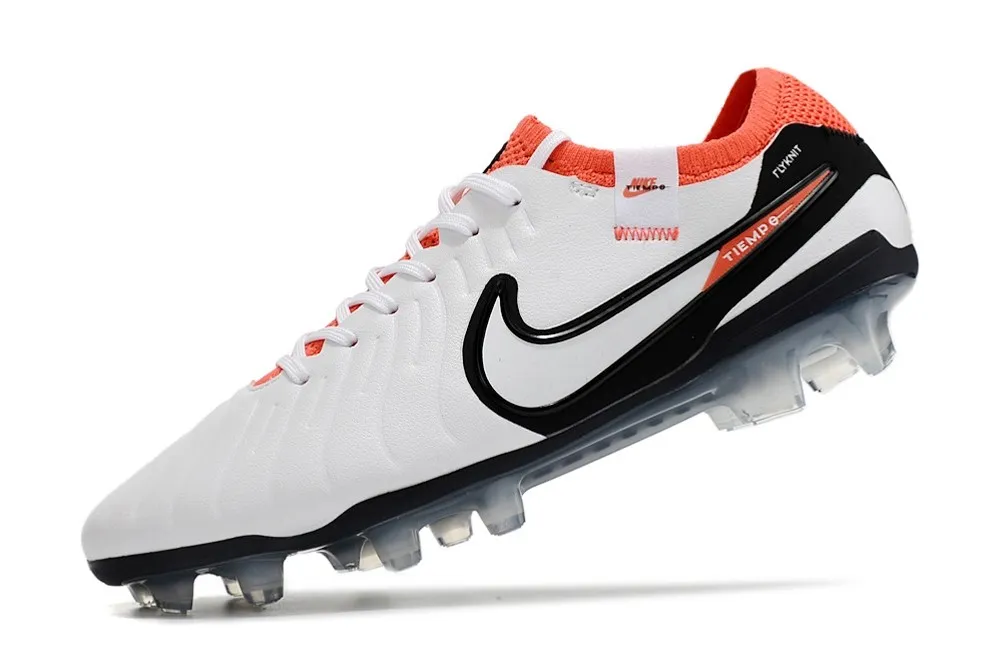 Nike Tiempo Legend 10 Elite FG Ready - White/Black/Bright Crimson