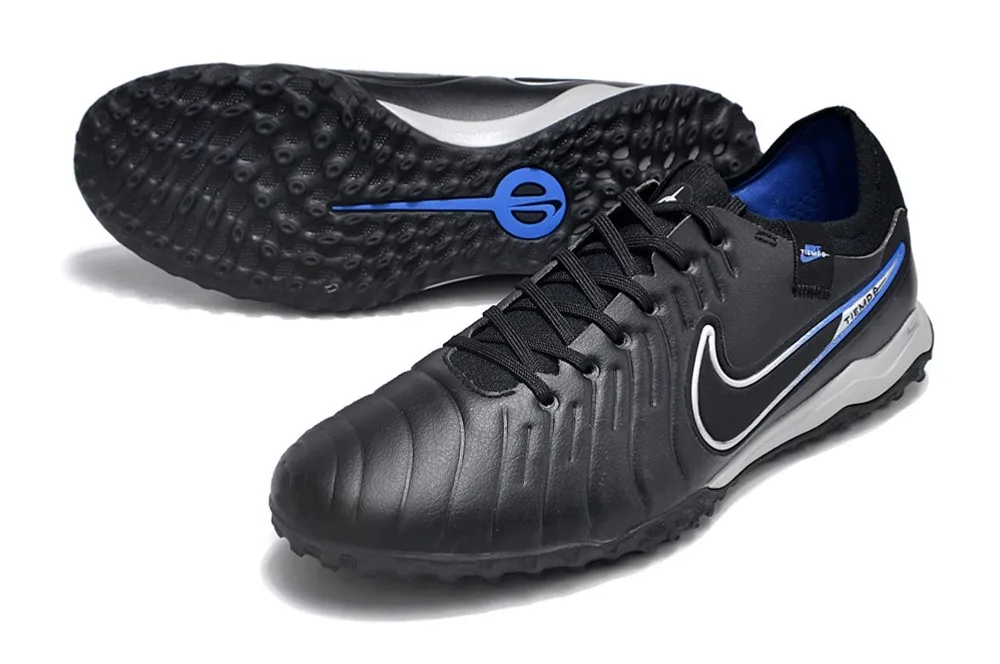 Nike Tiempo Legend 10 Pro Turf Shadow - Black/Chrome/Hyper Royal