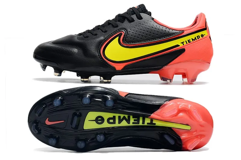 Nike Tiempo Legend 9 Elite FG - Black/Red/Yellow