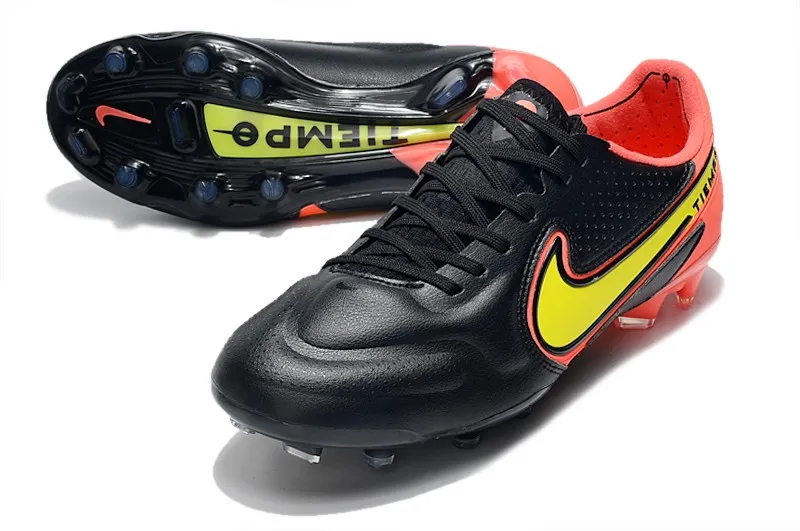 Nike Tiempo Legend 9 Elite FG - Black/Red/Yellow