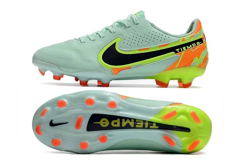 Nike Tiempo Legend 9 Elite FG Bonded Pack - Barely Green/Blackened Blue/Orange