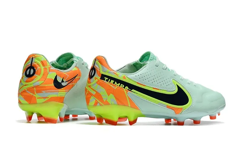 Nike Tiempo Legend 9 Elite FG Bonded Pack - Barely Green/Blackened Blue/Orange