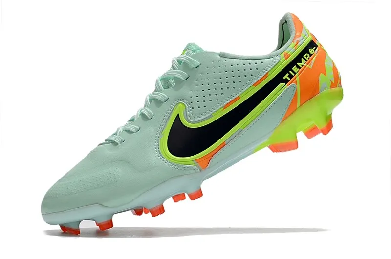 Nike Tiempo Legend 9 Elite FG Bonded Pack - Barely Green/Blackened Blue/Orange