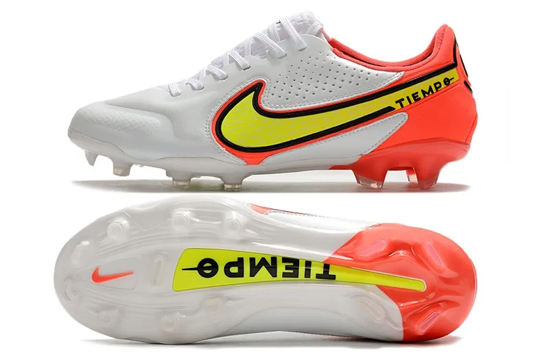 Nike Tiempo Legend 9 Elite FG Motivation Pack - White/Volt Bright Crimson