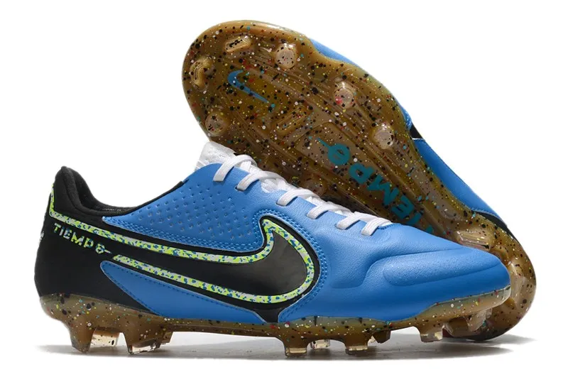 Nike Tiempo Legend 9 Elite FG - Photo Blue/Black/Lime Glow