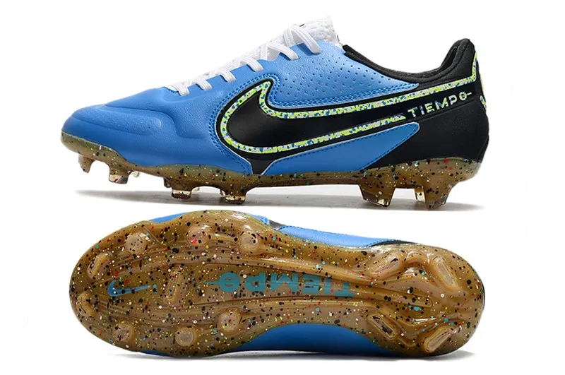 Nike Tiempo Legend 9 Elite FG - Photo Blue/Black/Lime Glow