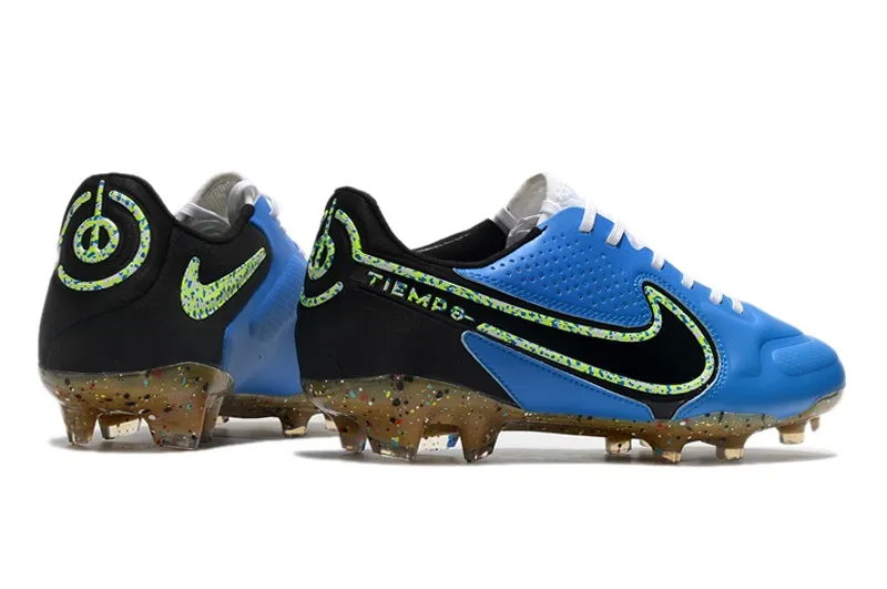 Nike Tiempo Legend 9 Elite FG - Photo Blue/Black/Lime Glow