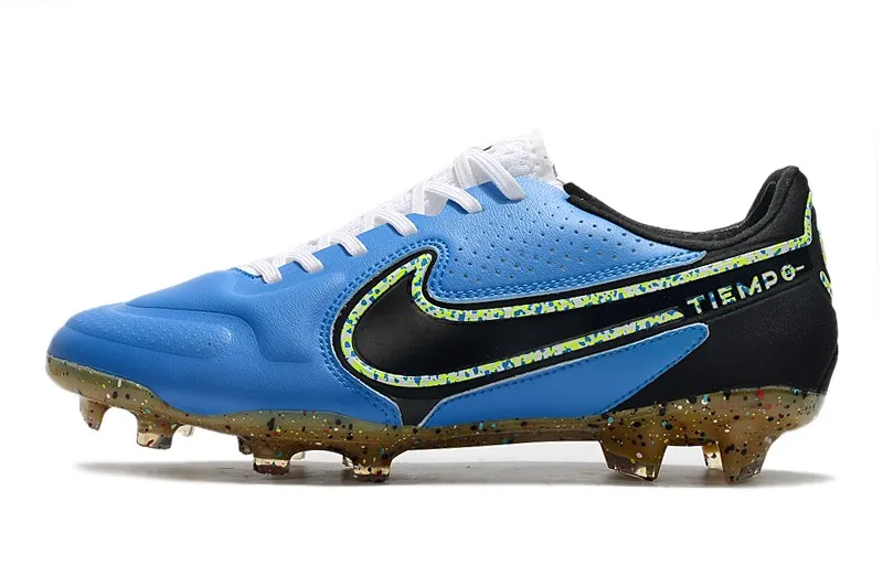 Nike Tiempo Legend 9 Elite FG - Photo Blue/Black/Lime Glow